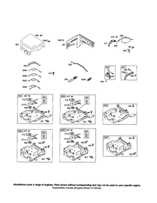 Control Bracket Diagram and Parts List for 121000 0101-0739 Briggs and Stratton Engine